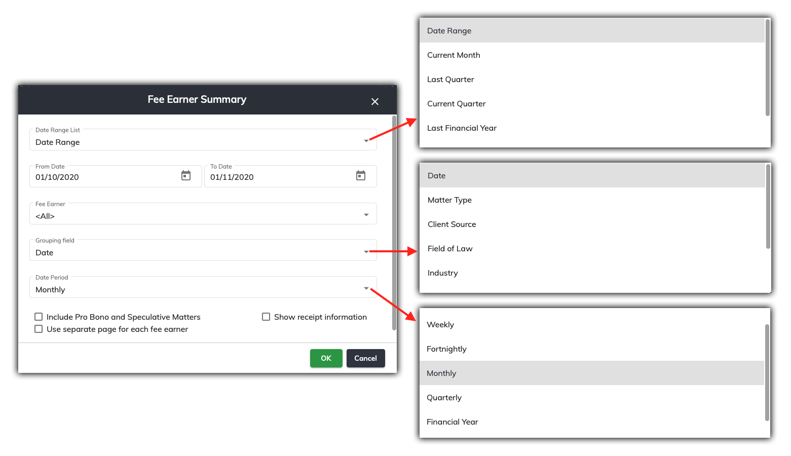 How does the Fee Earner Summary Report work?